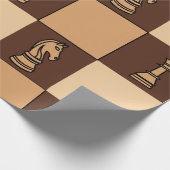 Schaakbordstukken Cadeaupapier (Hoek)