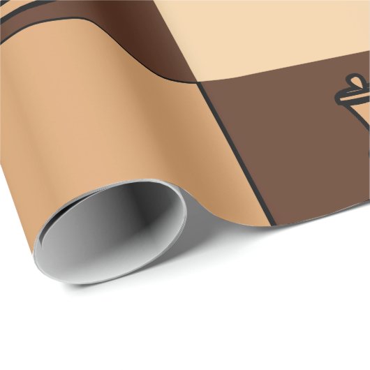 Schaakbordstukken Cadeaupapier (Rol Hoek)