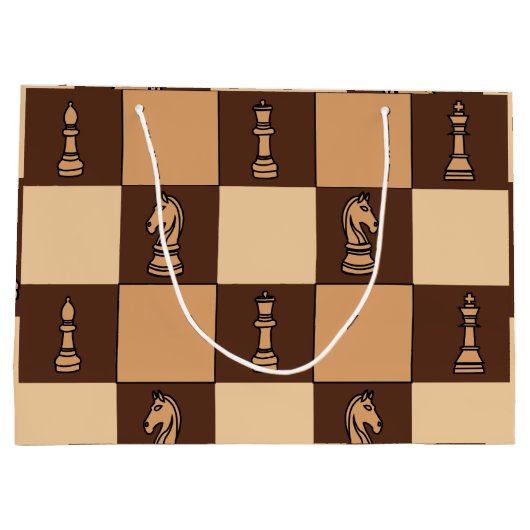 Schaakbordstukken Groot Cadeauzakje (Achterkant)