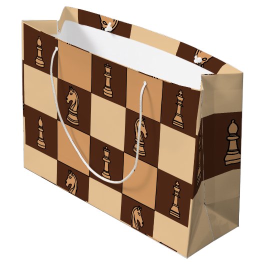 Schaakbordstukken Groot Cadeauzakje (Achterkant Gekanteld)