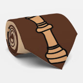 Schaakbordstukken Stropdas (Opgerold)