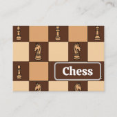 Schaakbordstukken Visitekaartje (Voorkant)