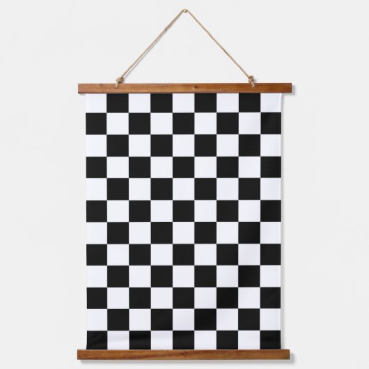 Schaakbordvlag Hangend Wandkleed (Voorkant)