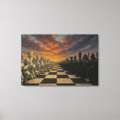 Schaakcanvaskunst Canvas Afdruk (Voorkant)