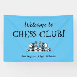 Schaakclub Aangepaste Wand Banner