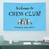 Schaakclub Aangepaste Wand Banner (Beurs)