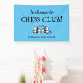 Schaakclub Aangepaste Wand Banner (Insitu)