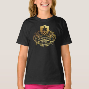 Schaakclub League toernooi Naam Sponsor op Terug T-shirt