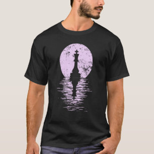 Schaakclub Spel Koning Koningin Paard schaakstukke T-shirt
