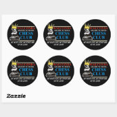 Schaakclub SWAG Ronde Sticker (Vel)