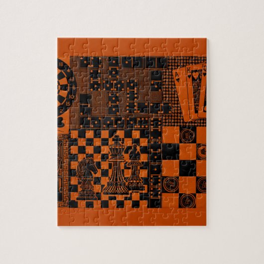 schaakdammen dominos dominos legpuzzel (Verticaal)