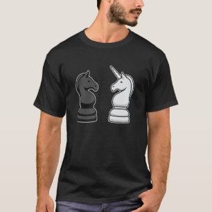 Schaakfiguur Schaakbord I Horse Springer Eenhoorn T-shirt