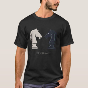 Schaakgeschenk met paard Schaakstuk Mannen Vrouwen T-shirt
