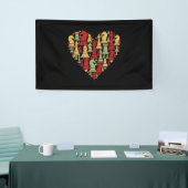 schaakgift | Ik hou echt van schaken Spandoek (Beurs)