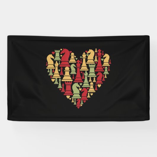 schaakgift | Ik hou echt van schaken Spandoek (Horizontaal)
