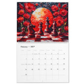 Schaakkalender 2025 kalender (Feb 2027)