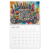 Schaakkalender 2025 kalender (Mar 2027)