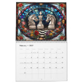 Schaakkalender 2025 kalender (Feb 2027)