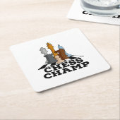 schaakkamp kartonnen onderzetters (Schuin)