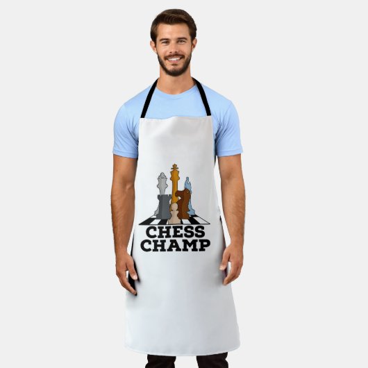 schaakkamp schort (Gedragen)