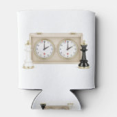 Schaakkings en schaakklokjes blikjeskoeler (Achterkant)