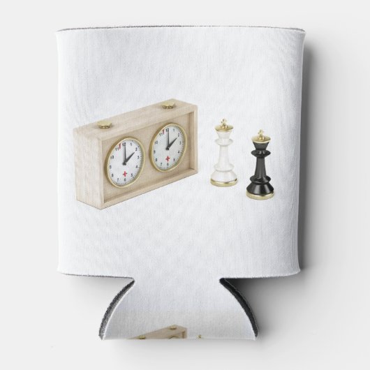 Schaakkings en schaakklokjes blikjeskoeler (Voorkant)