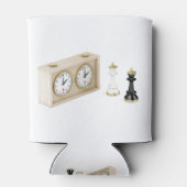 Schaakkings en schaakklokjes blikjeskoeler (Achterkant)