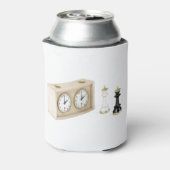 Schaakkings en schaakklokjes blikjeskoeler (Blikje Achterkant)