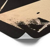 Schaakkoning Illustratie Poster (Hoek)