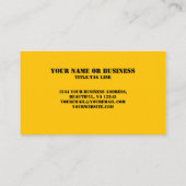 schaakkoningen retro kleuren schaakcoach visitekaartje (Achterkant)