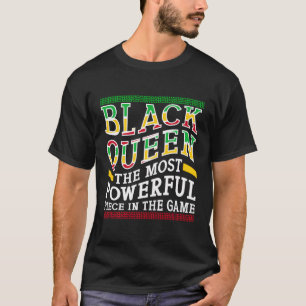 Schaakkoningin meest krachtige stuk schaakmat scha t-shirt
