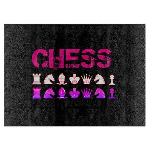 schaakkussen snijplank (Voorkant)