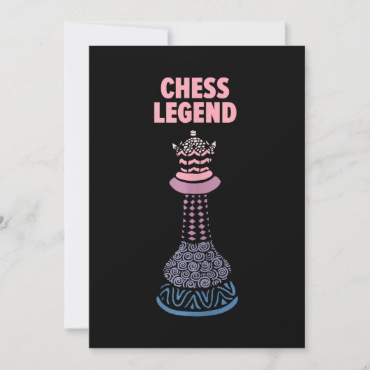 Schaaklegende Checkmate Cool Gezegde Tanktop Feestdagenkaart (Voorkant)