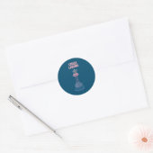 Schaaklegende Checkmate Cool Gezegde Tanktop Ronde Sticker (Envelop)