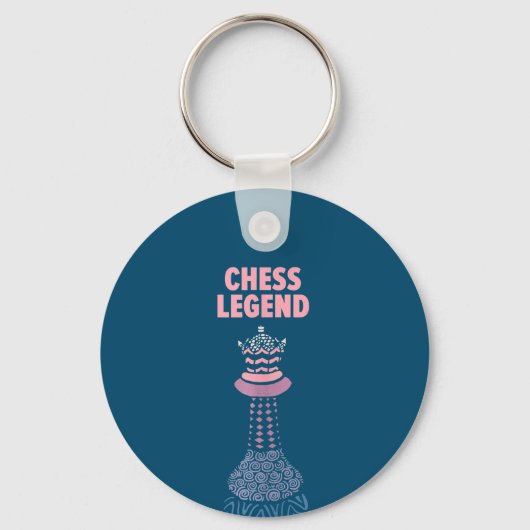 Schaaklegende Checkmate Cool Gezegde Tanktop Sleutelhanger (Voorkant)