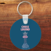 Schaaklegende Checkmate Cool Gezegde Tanktop Sleutelhanger (Voorkant)