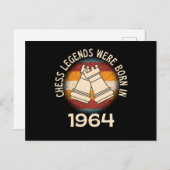Schaaklegendes zijn geboren in 1964 briefkaart (Voorkant / Achterkant)