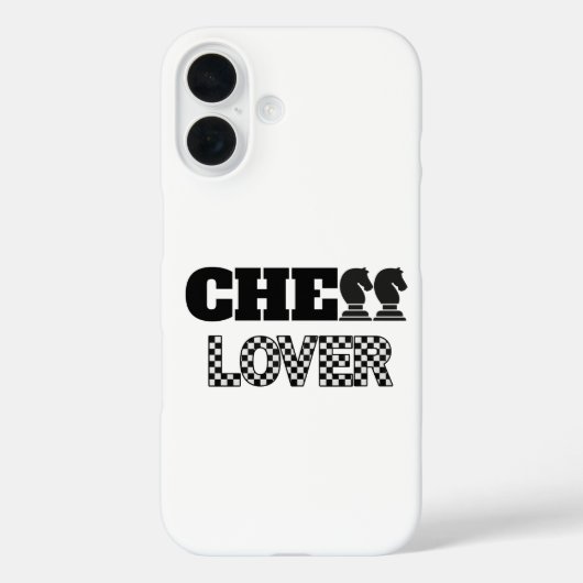 Schaakliefhebber Black Knights Creatief Uniek Spel Case-Mate iPhone Case (Achterkant)