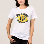 Schaakliefhebbers / Leven is Uitdagend T-shirt (Voorkant)