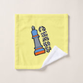 schaakmannen bad handdoek (Wasdoekje)