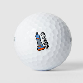 schaakmannen golfballen