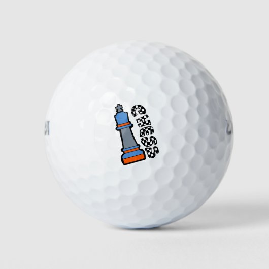 schaakmannen golfballen (Voorkant)
