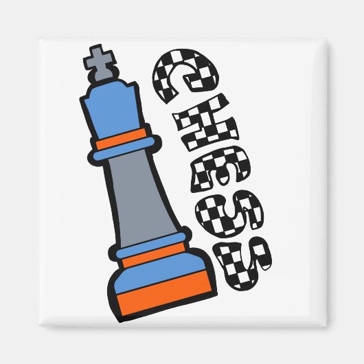 schaakmannen magneet (Voorkant)