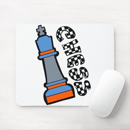 schaakmannen muismat (Met muis)