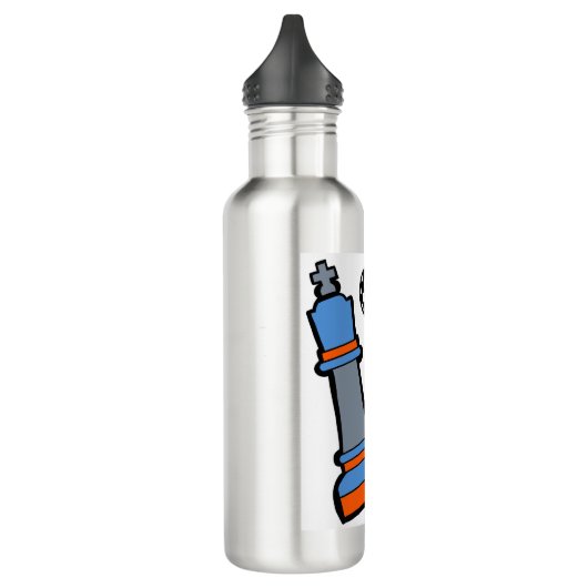 schaakmannen waterfles  (Links)