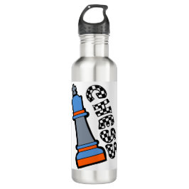 schaakmannen waterfles 