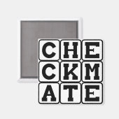 Schaakmat, Afsluitende Schaakzet Magneet (Voorkant / Achterkant)