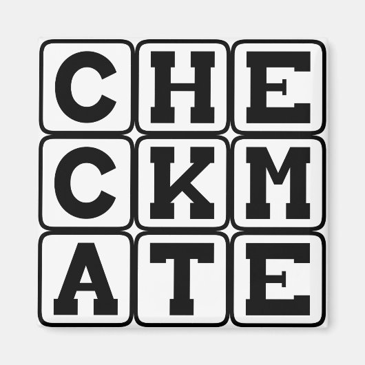 Schaakmat, Afsluitende Schaakzet Magneet (Voorkant)
