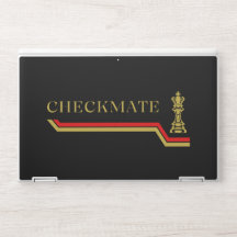Schaakmat citaat schaakspel zwart rood goud