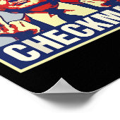 Schaakmat Grappig Trump 2024 Presidentiële campagn Poster (Hoek)